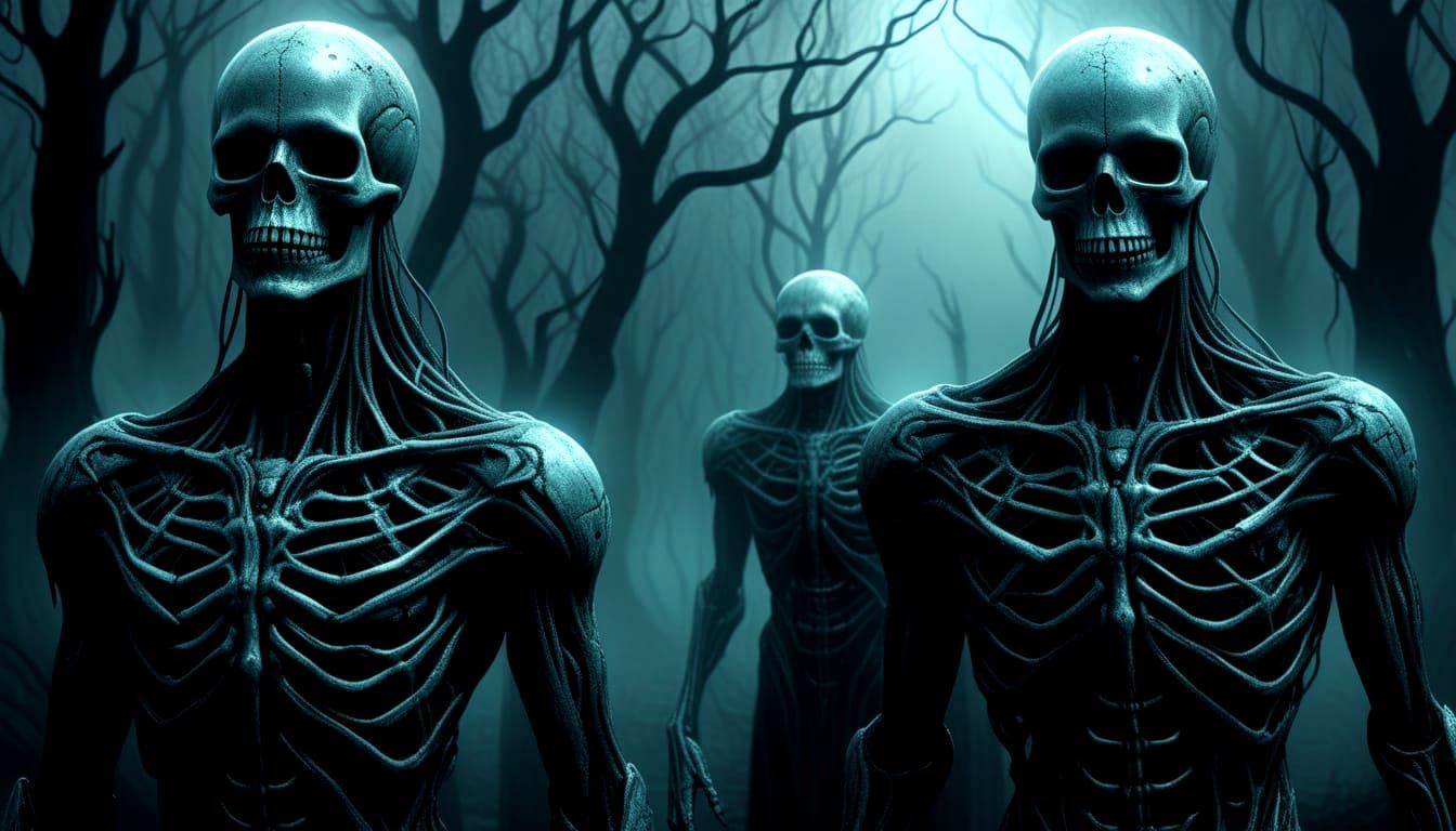 Ethereal Halloween Night of Undead Spirits and Flying Witche...