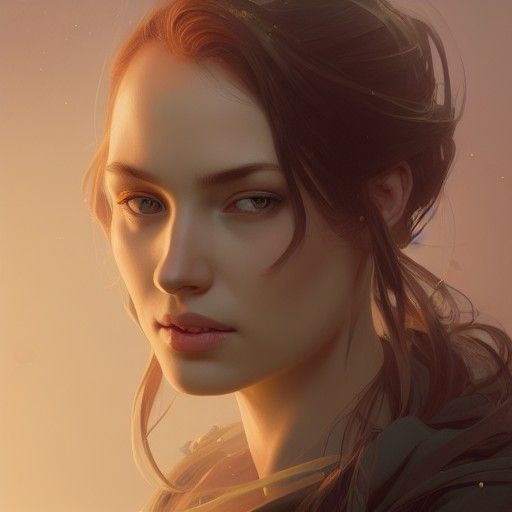 Detailed Portrait of Mara in Hyperdetailed Splash Art