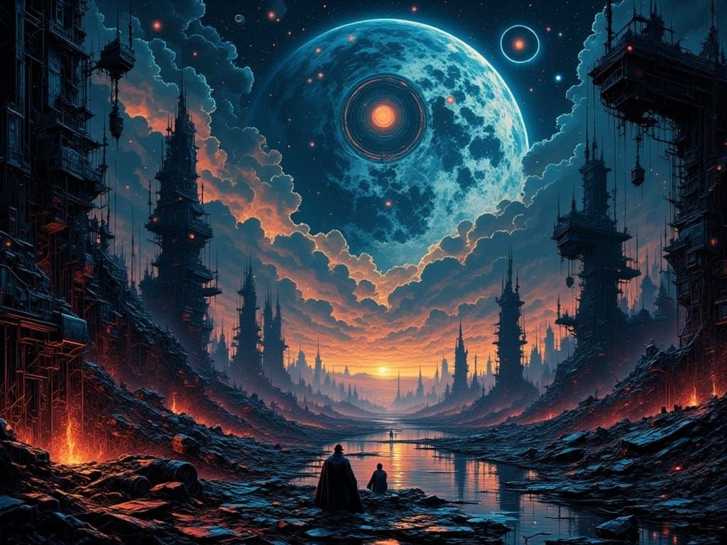 Cyberpunk Periphery Outcasts Build a Life on the Fringe