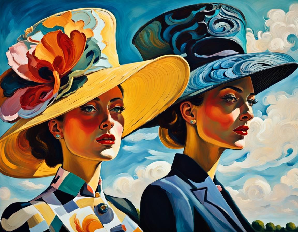 Ladies Day: Surreal Impasto Painting in Acrylics