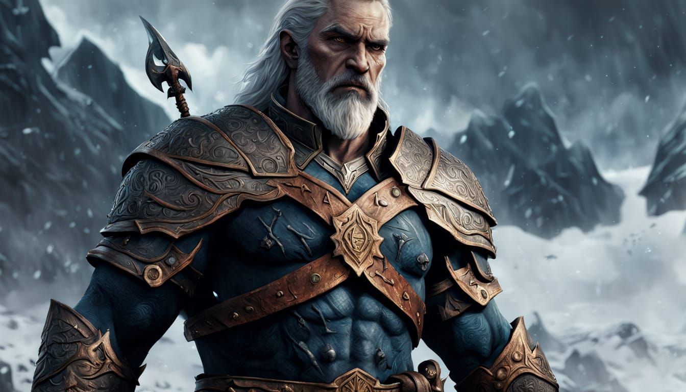 Fenris, Norse God Of War - Epic Digital Matte Painting