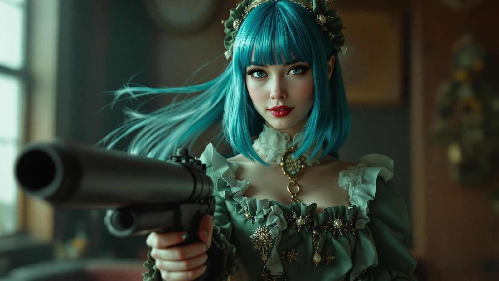 Victorian Rocket Launcher Girl