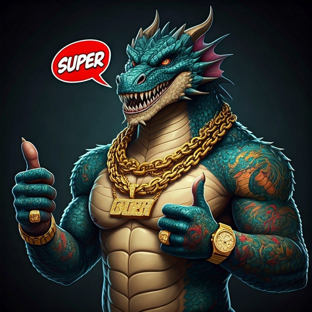 Gangster Dragon Rapper Blends Street Art and Hip-Hop Chic