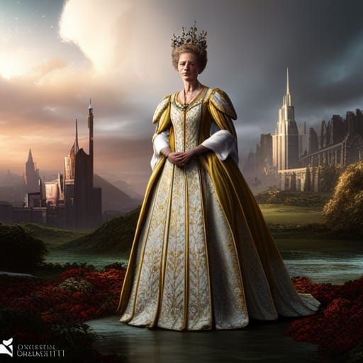 Queen Elizabeth: Detailed Fantasy Concept Art