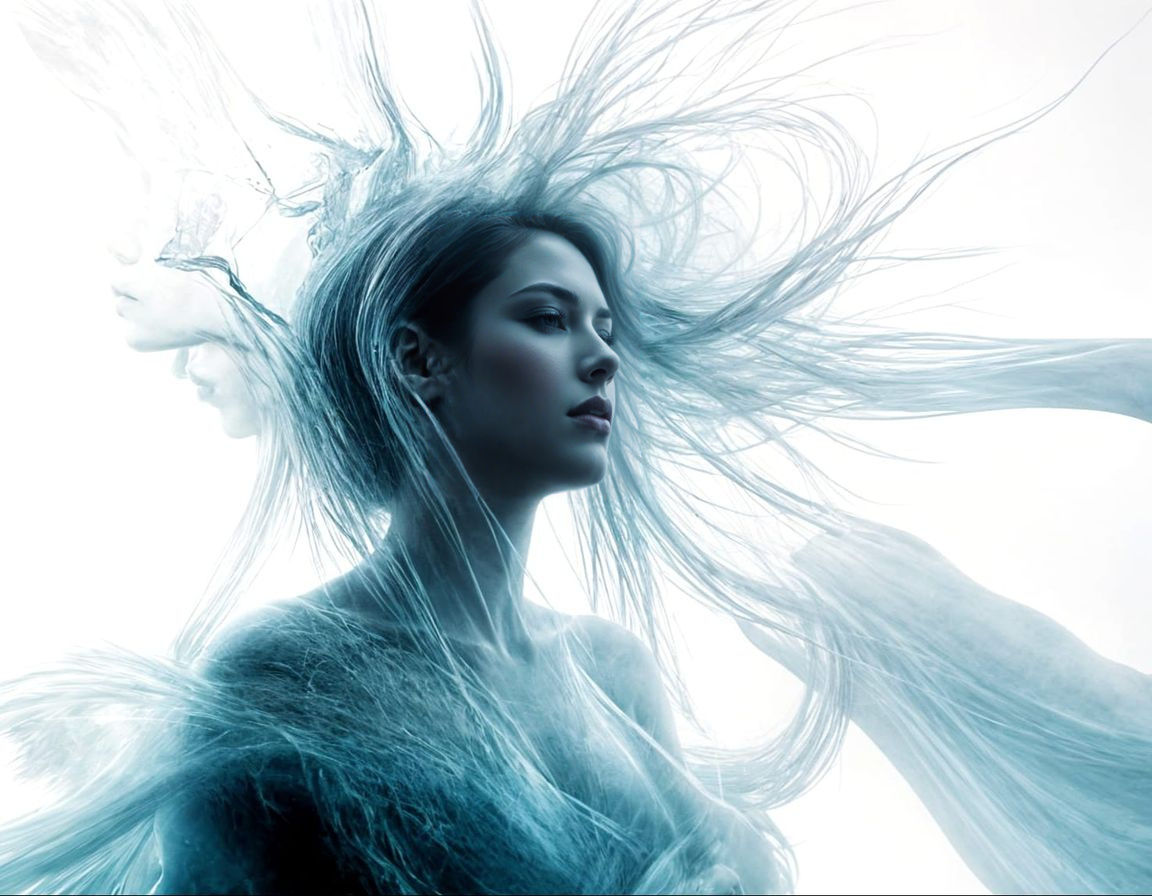 Ethereal Hand Enveloped in Soft Mist