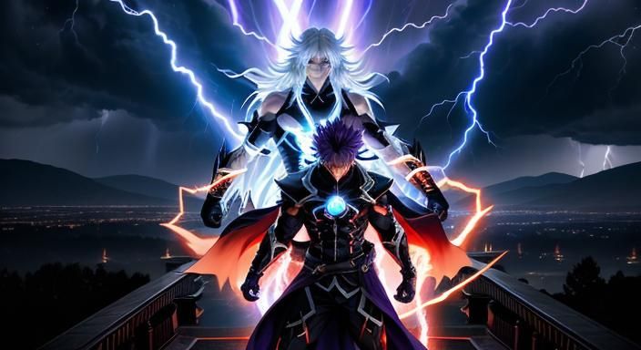 Cosmic Anime Character Radiates Power in Photorealistic Port...