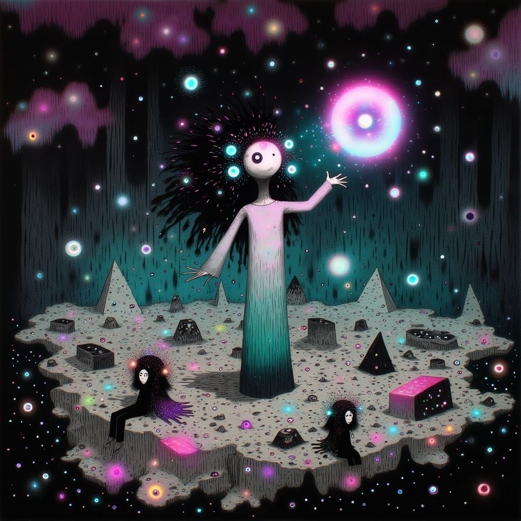 Glowing Biome Creatures Gather Around Otherworldly Paradox C...