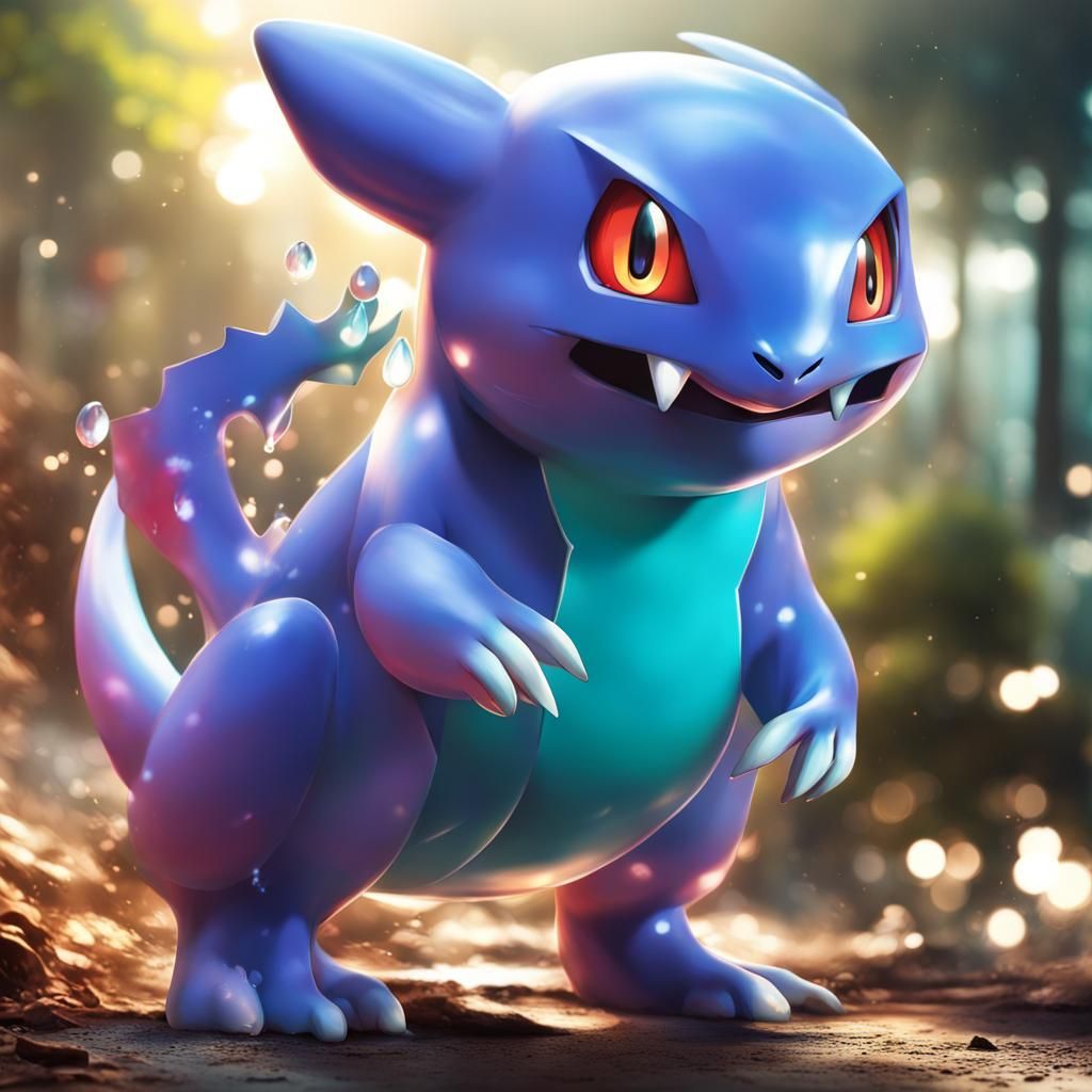 Hyperrealistic Pokemon Splash Art in Vivid Color