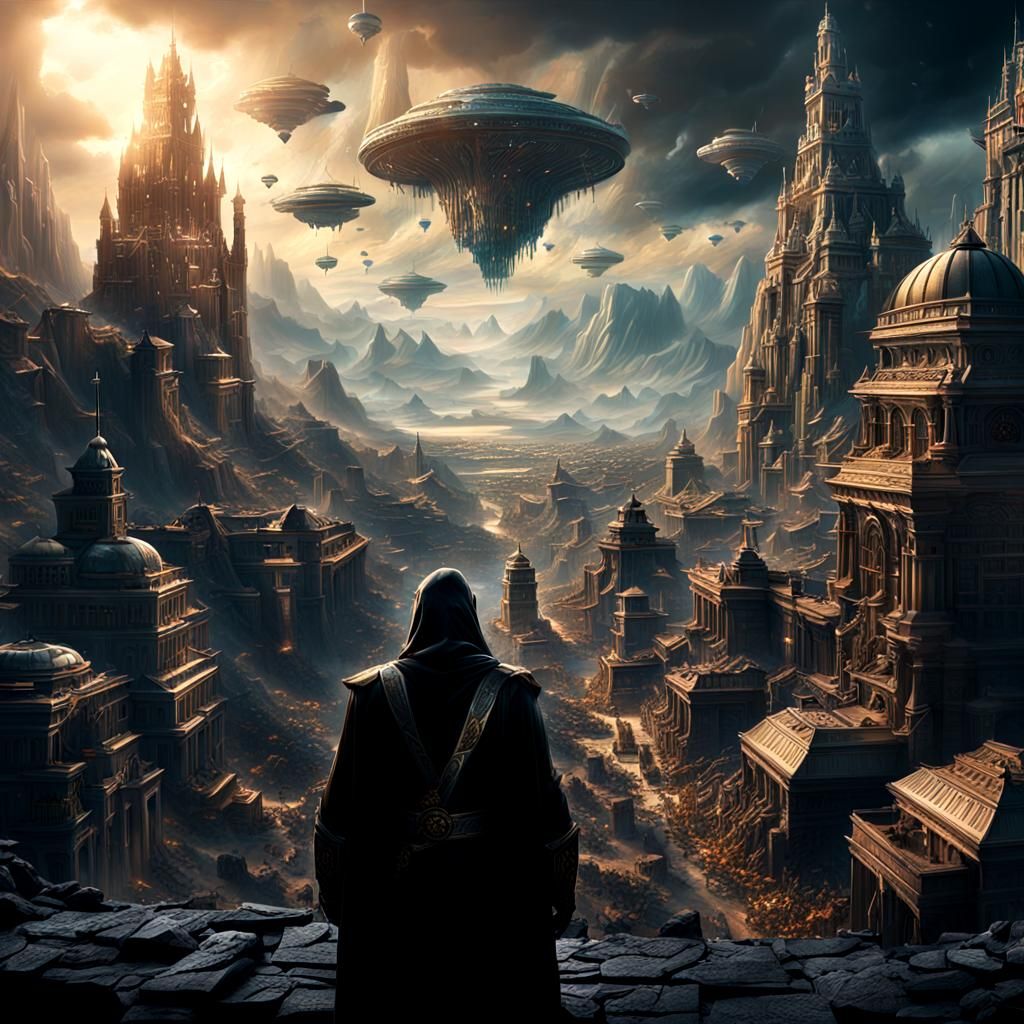 Epic Overlords and Overseers Digital Matte Painting
