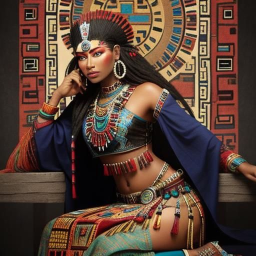 Beautiful Aztec-Inspired Pattern Design