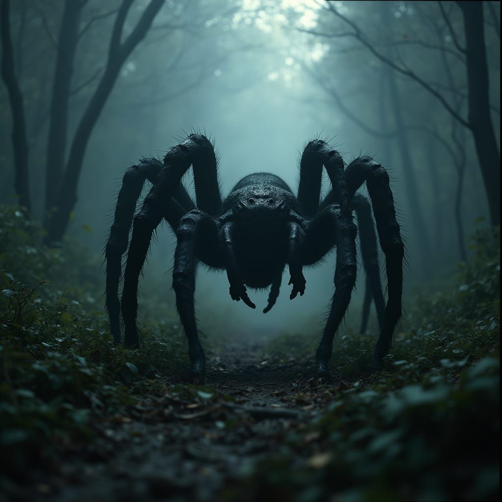 Epic Tarantula Creature in Cinematic Film Style