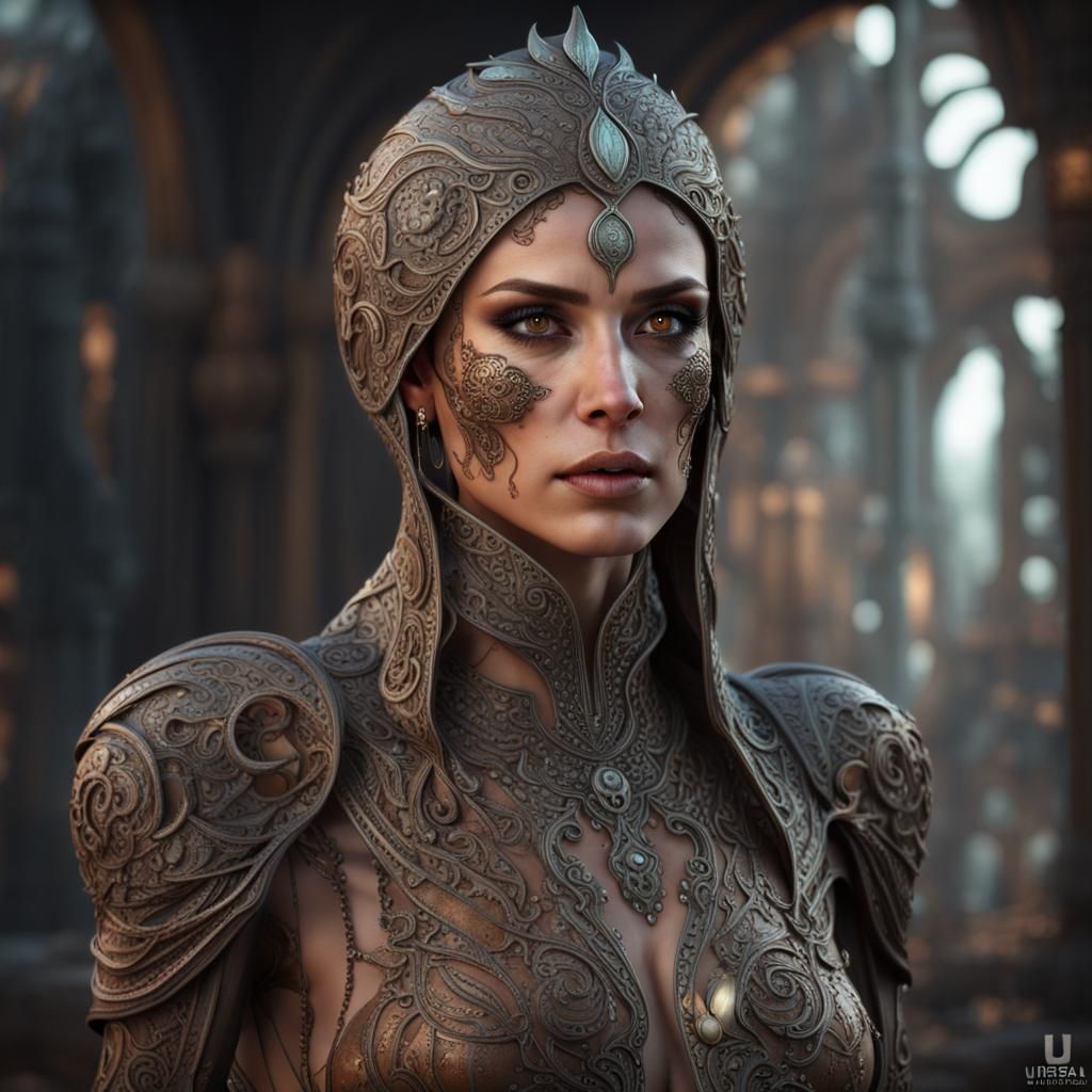 Sci-Fi Portrait of a Slavic-Turkish Woman