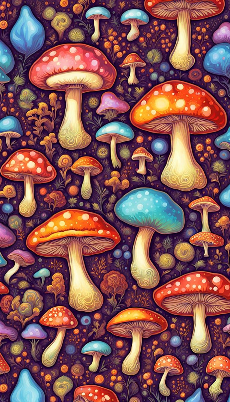 AI-Generated Hallucinations from Psilocybin Mushrooms