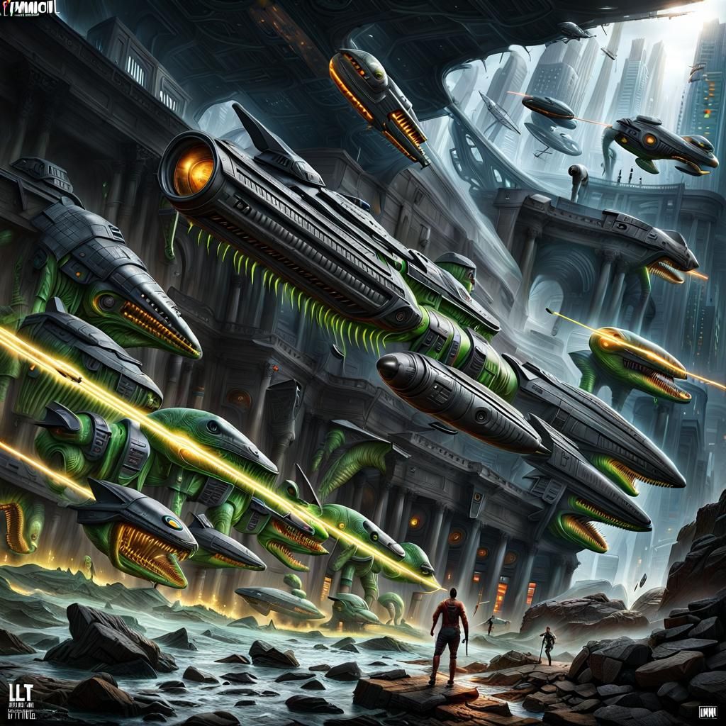 Sci-Fi Heroine Battles Aliens in Dystopian City