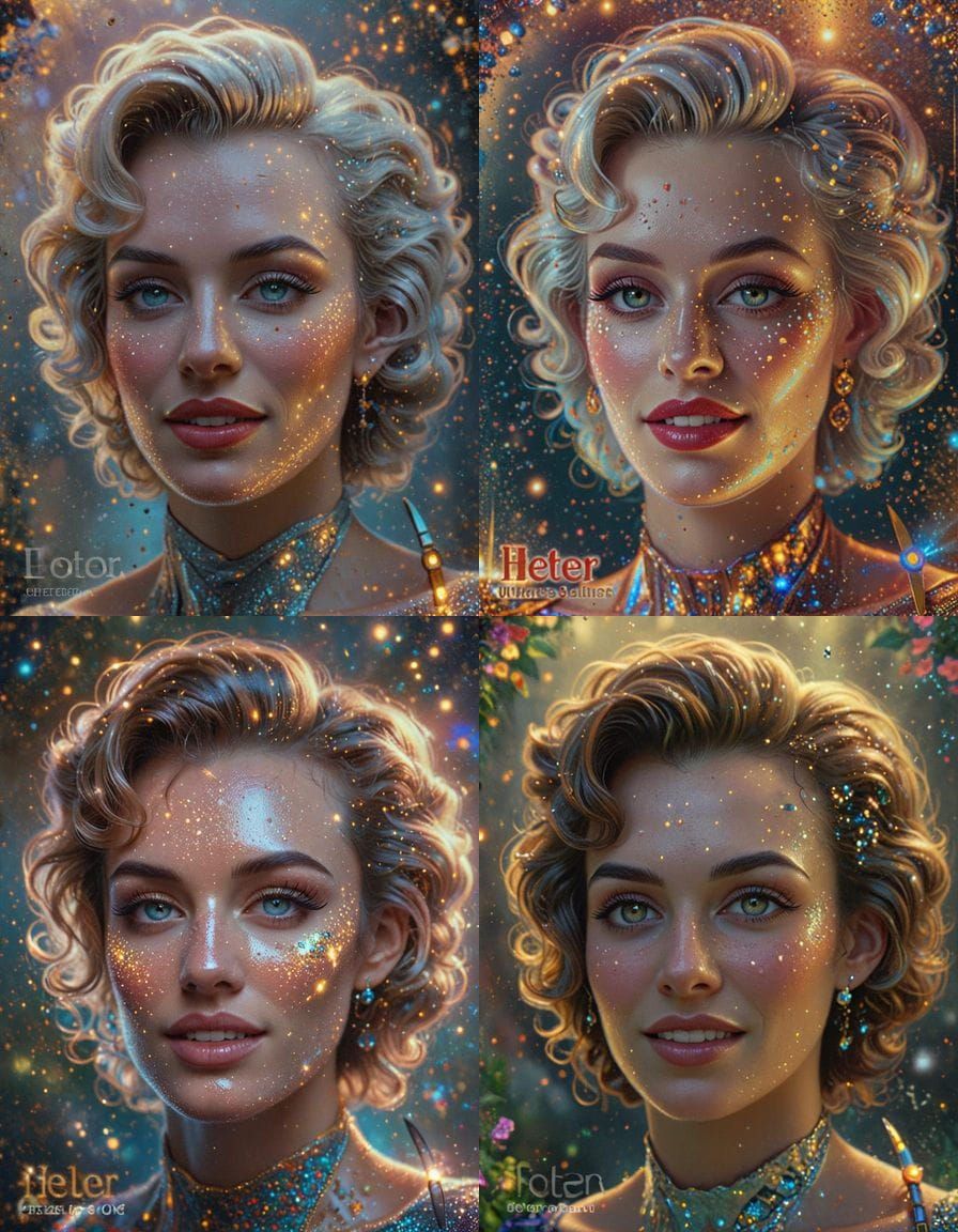 Ethereal Marilyn Monroe Avatar Shines with Whimsical Energy