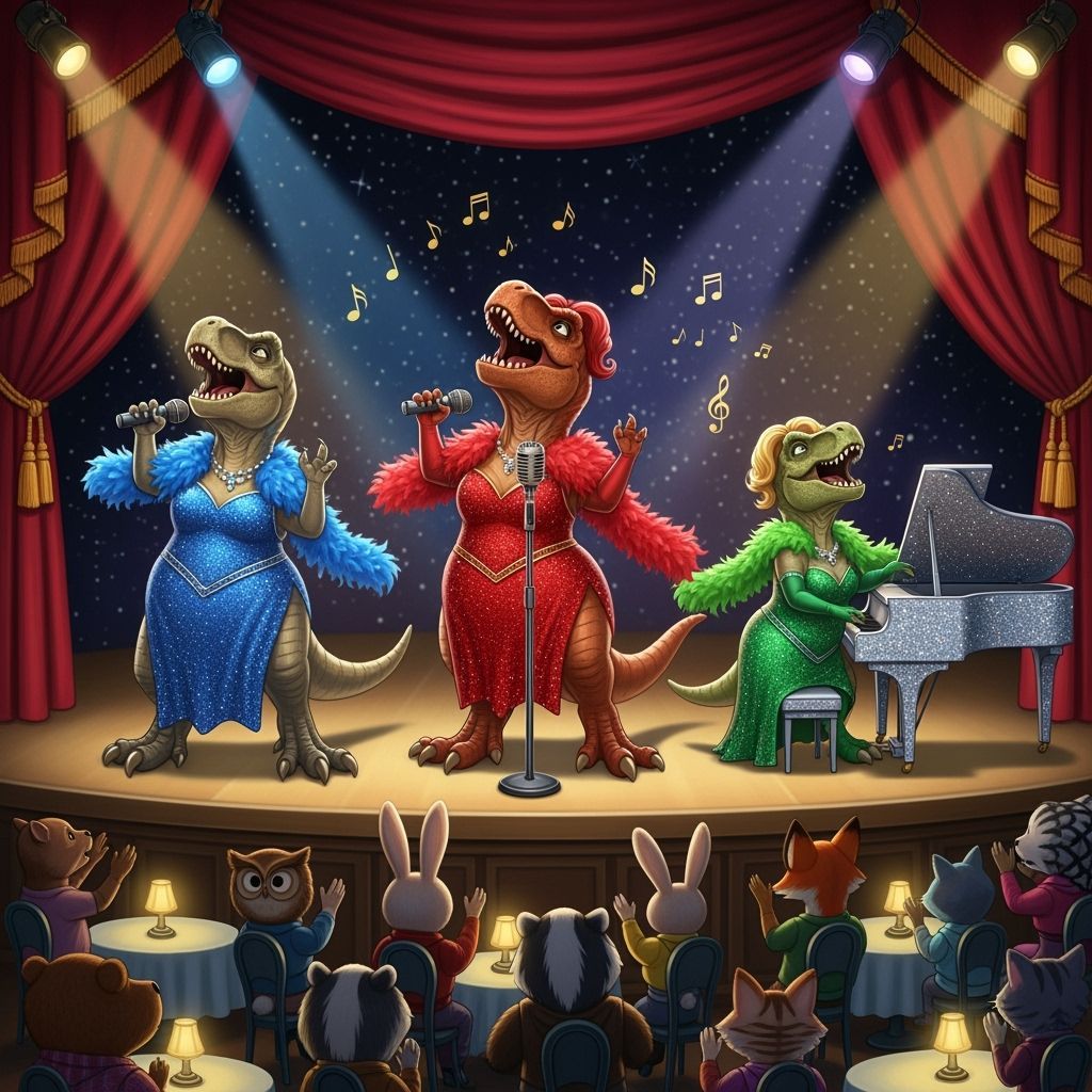 Glamorous Dinosaur Sisters Cabaret Show