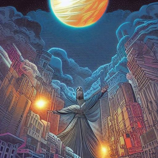 New Jerusalem Descends: Comic Book Art