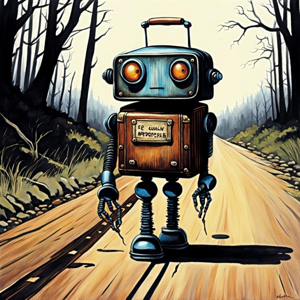 Psychedelic Forest with Dancing Animals and Firbolg