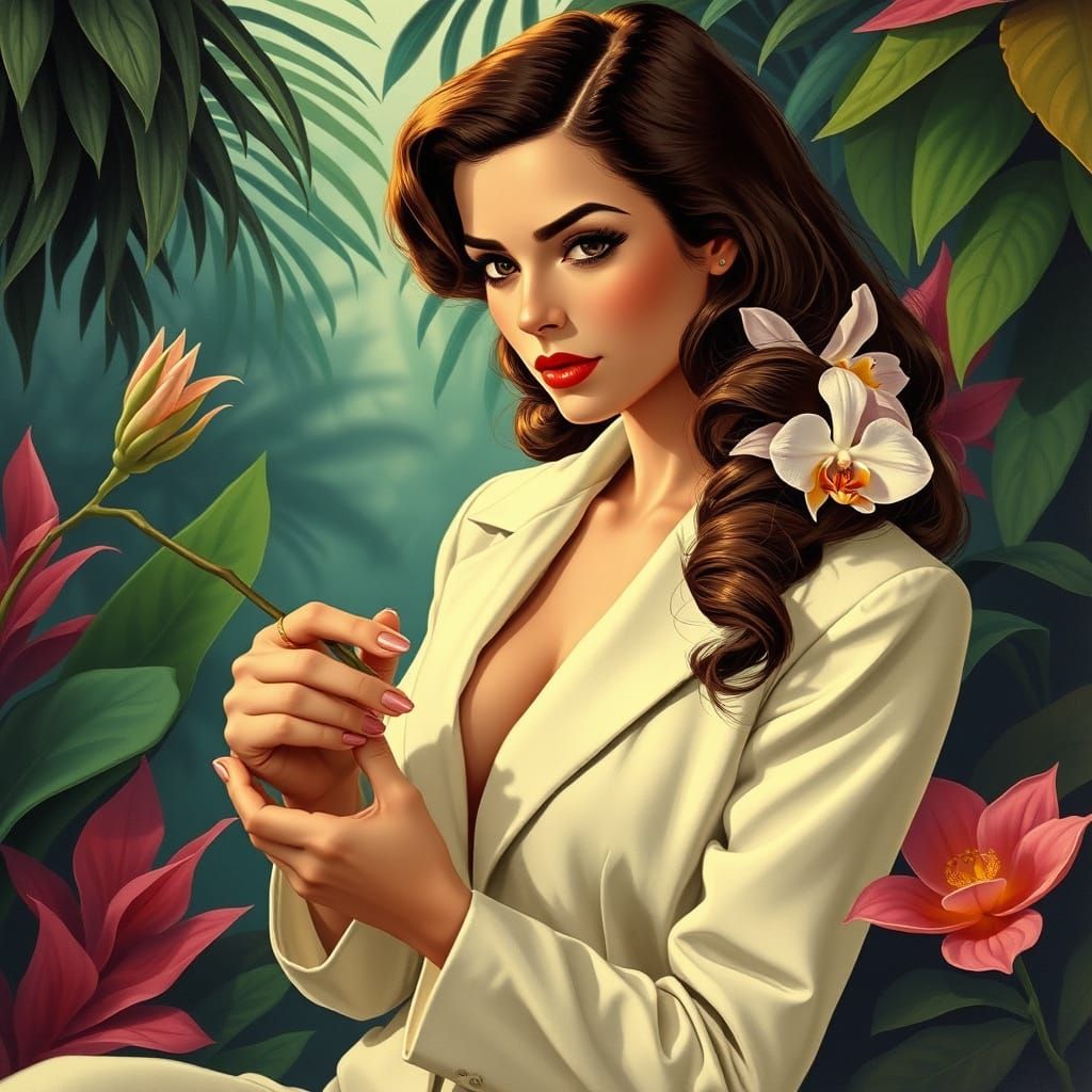 Garden of Mystery: A Retro Botanical Detective