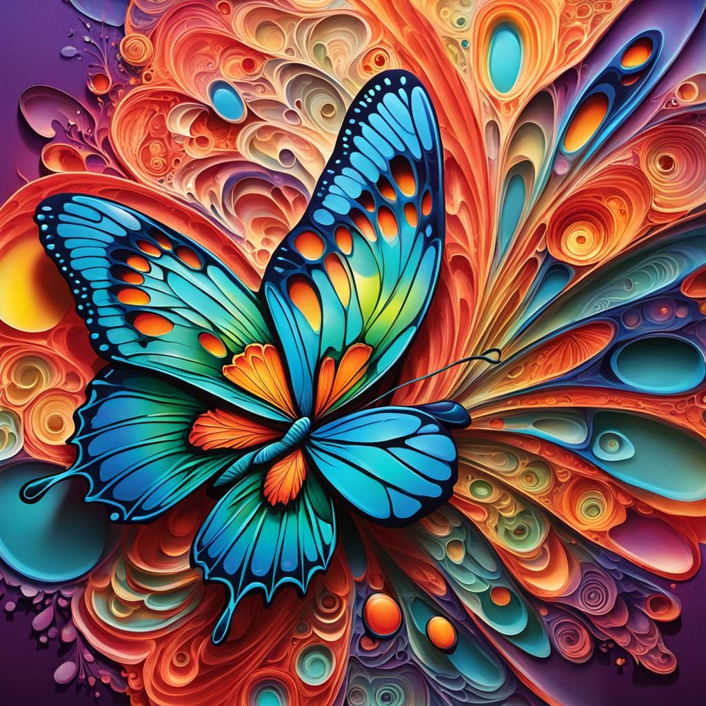 Bio Art: Bullet with Butterfly Wings