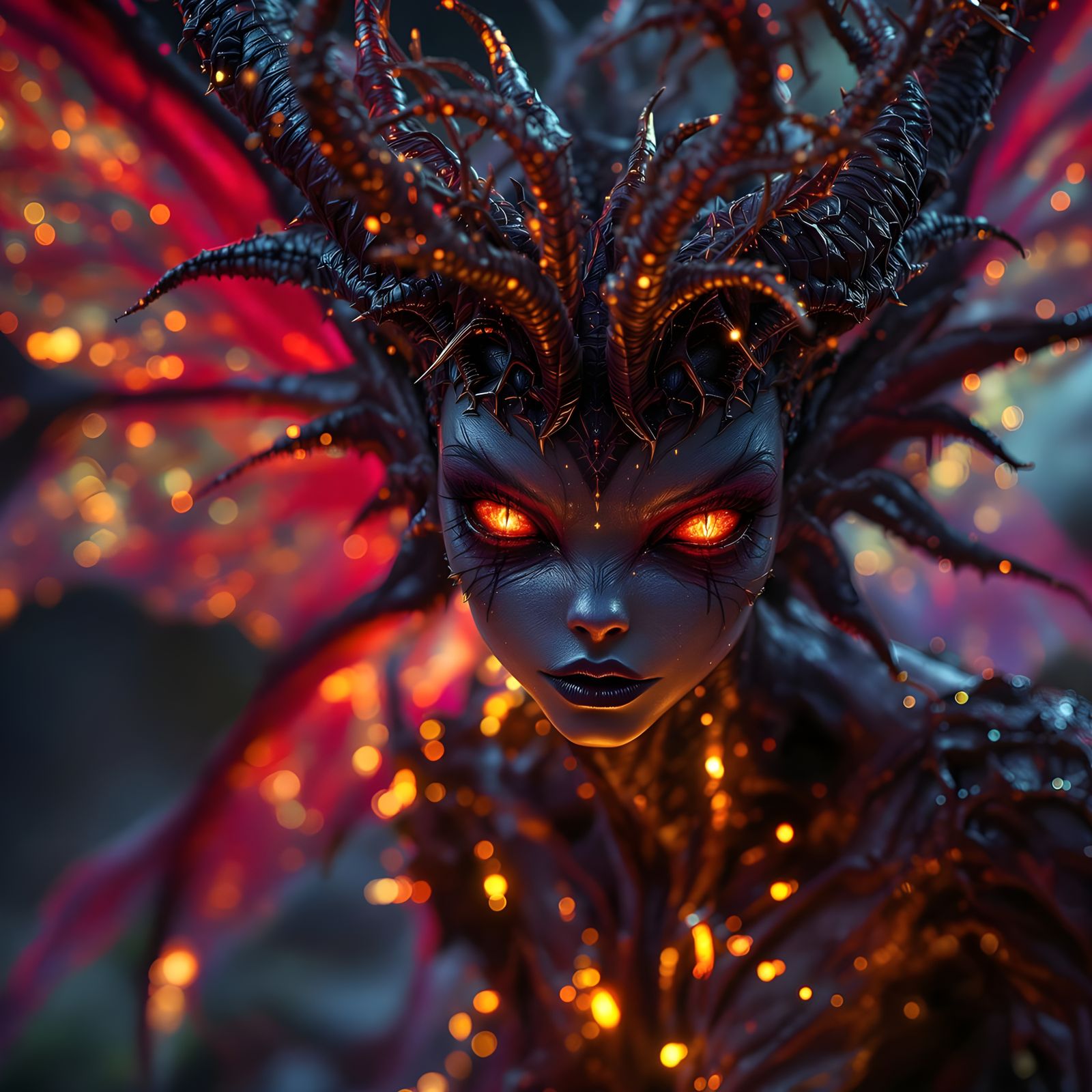 Hyperrealistic Nether Pixie in Breathtaking Fantasy Art