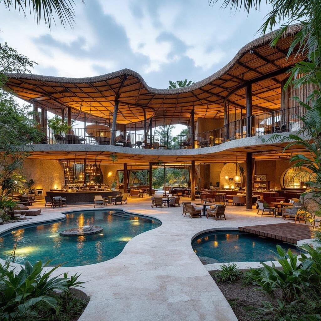 Futuristic Eco-Restaurant Concept Inspired by Tulum