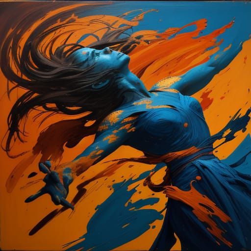 Vibrant Realism Painting Captures Human Emotion in Dynamic M...