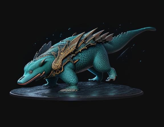Anime Platypus in Detailed Fantasy Concept Art