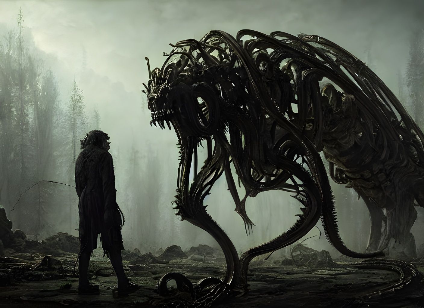 Terrifying Hybrid Creatures in Hyperrealism