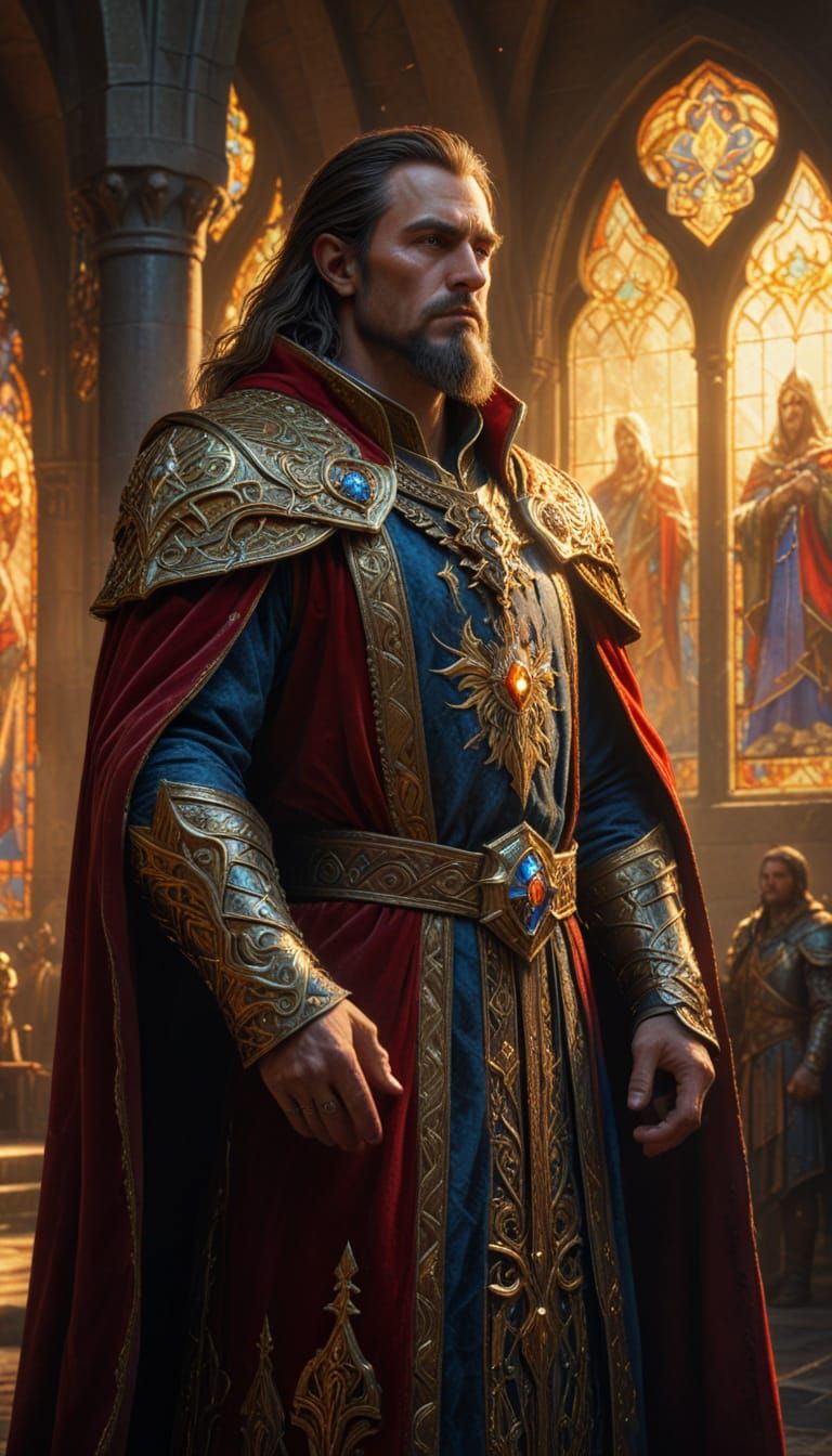 Human Lord Commands Soldiers in Warcraft Style