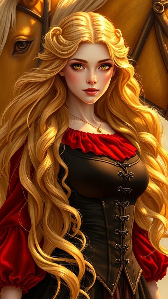 Ethereal Princess Embodying Power and Elegance