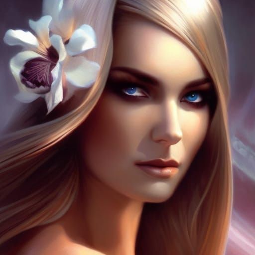 Sensual Elven Woman in a Professional Photoshoot