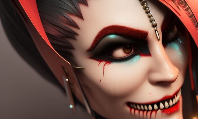 Ghoul Rapper Artgerm Style Octane Render