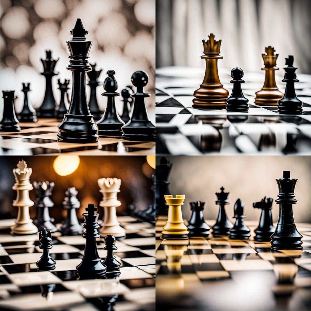 Chess King Dominates Fallen Queen in Professional Photograph...