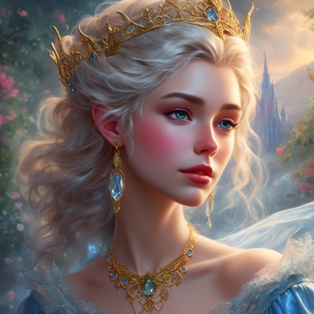 Cinderella as Lord of the Rings Elf Portrait