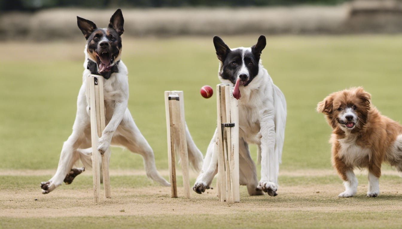 Dogs Play Cricket