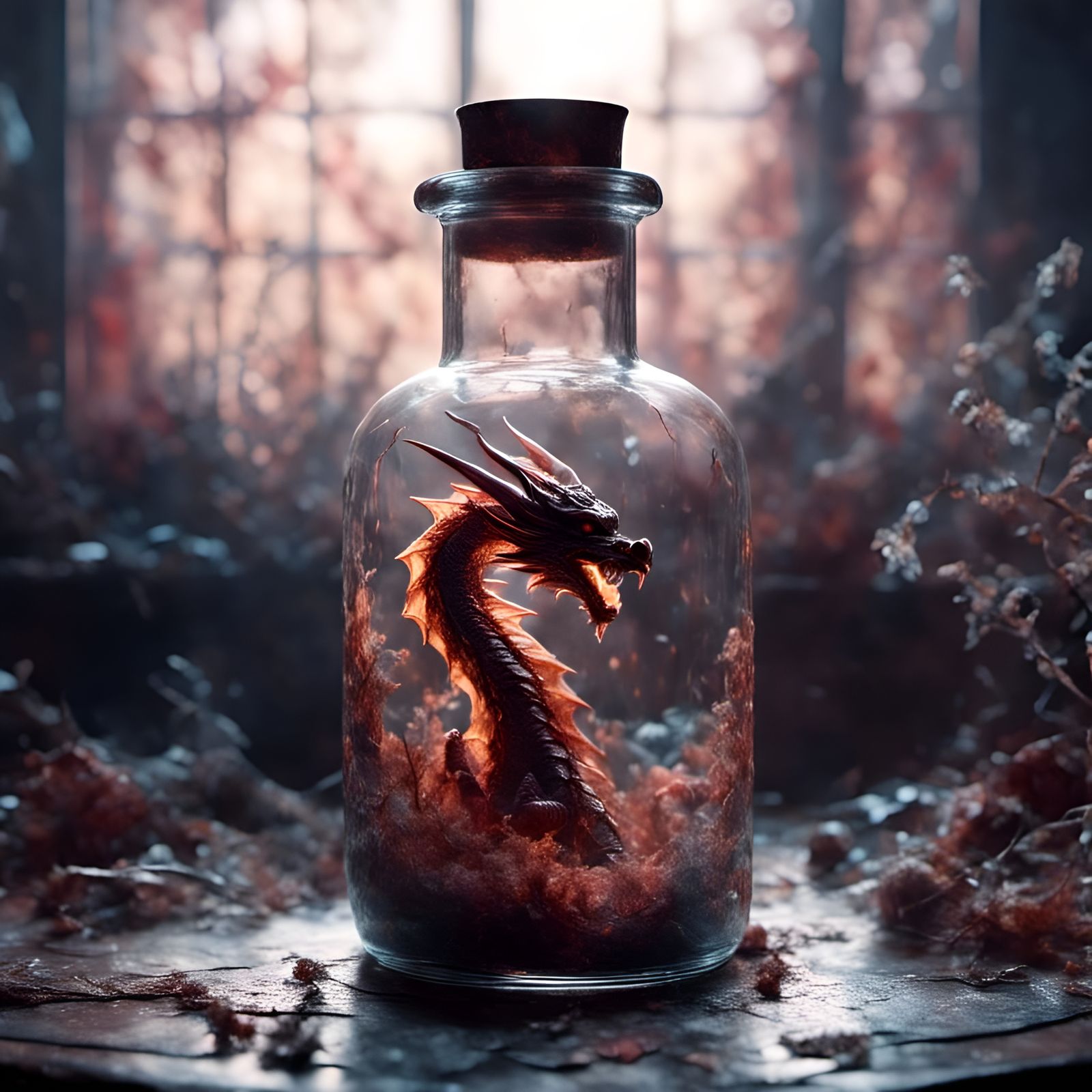 Dragon in a Bottle: Macabre Dreamcore Photography