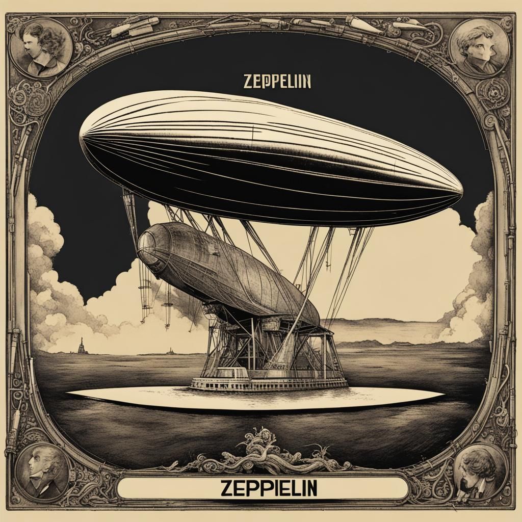 AI Generated Image of a Lead Zeppelin