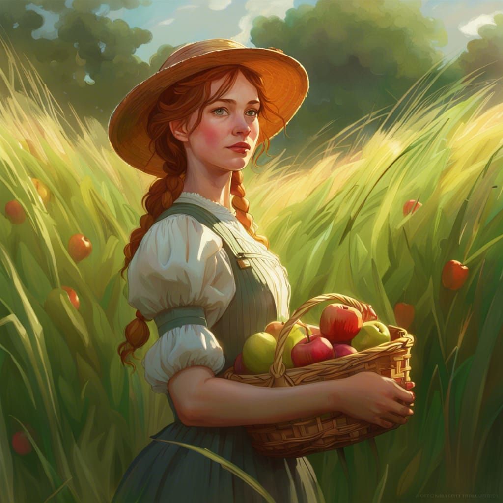 Anne of Green Gables: Impressionist Field Portrait