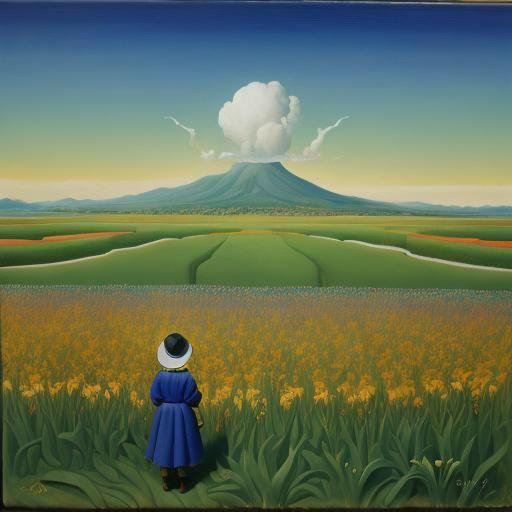 Surreal Lilies in Melting Oil, a Dali-esque Vision