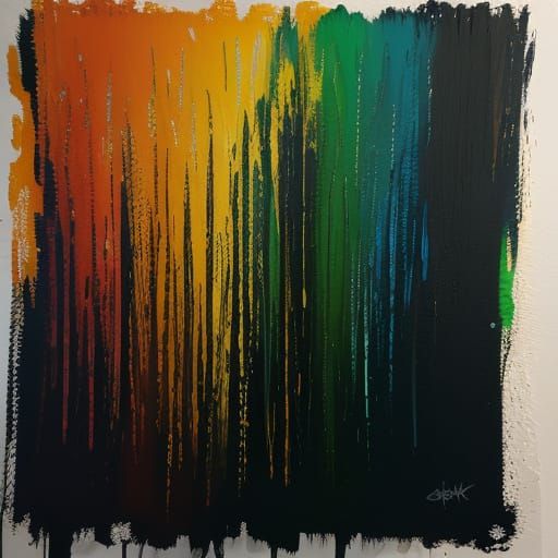 Neon Impressionism with Expressive Brushstrokes in 8k