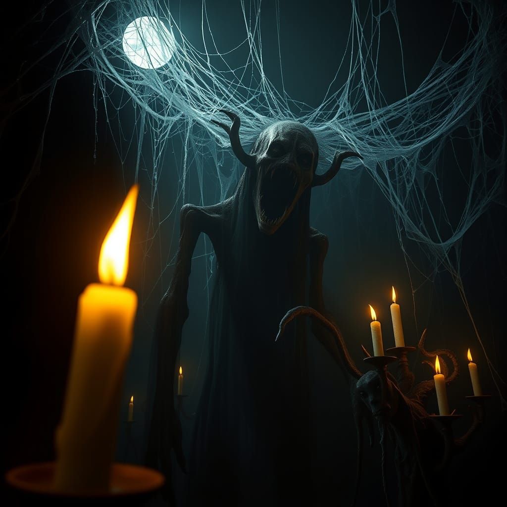 Surreal Horror Scene in a Haunting Atmosphere