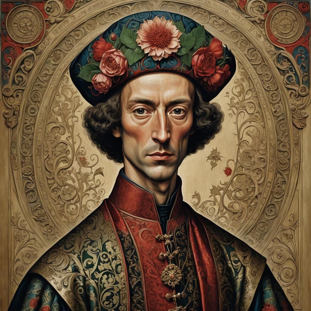 Jan van Eyck Portrait Reimagined as 3D Digital Art