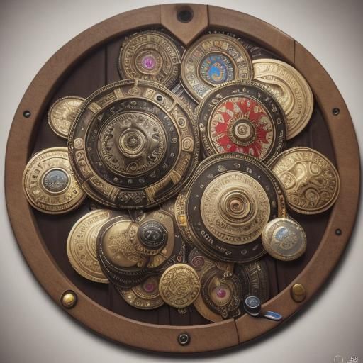 Detailed 3D Rendering of Circular Objects with Leather Textu...