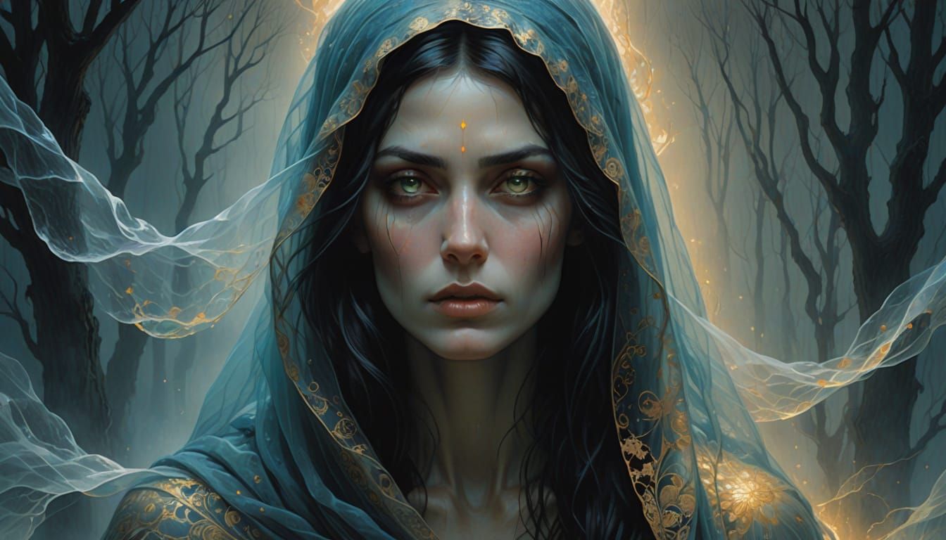 Twin Soul Goddess: Duality Embodied in Ethereal Beauty