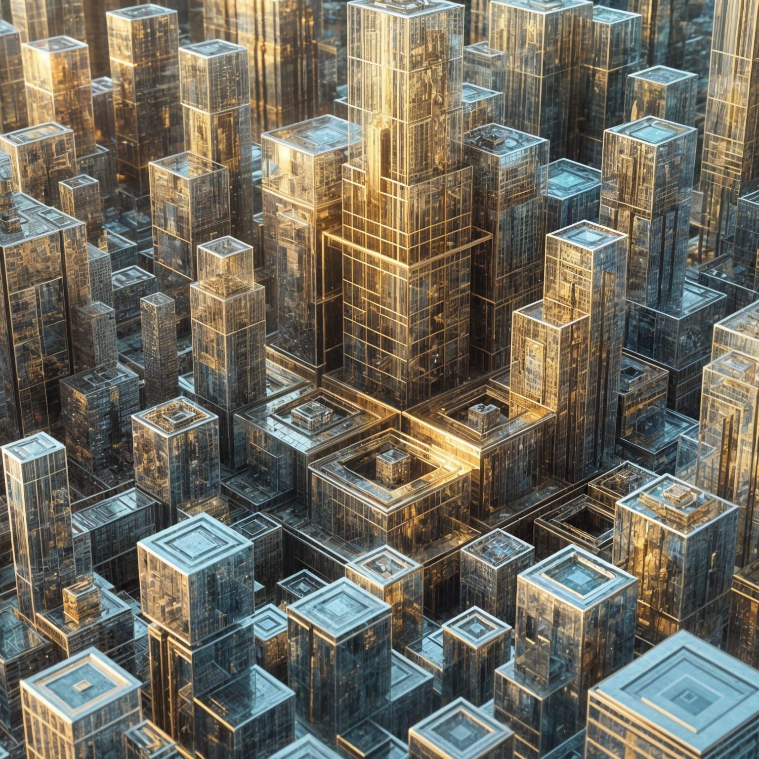Spectacular Four-Dimensional Cityscape in CGI