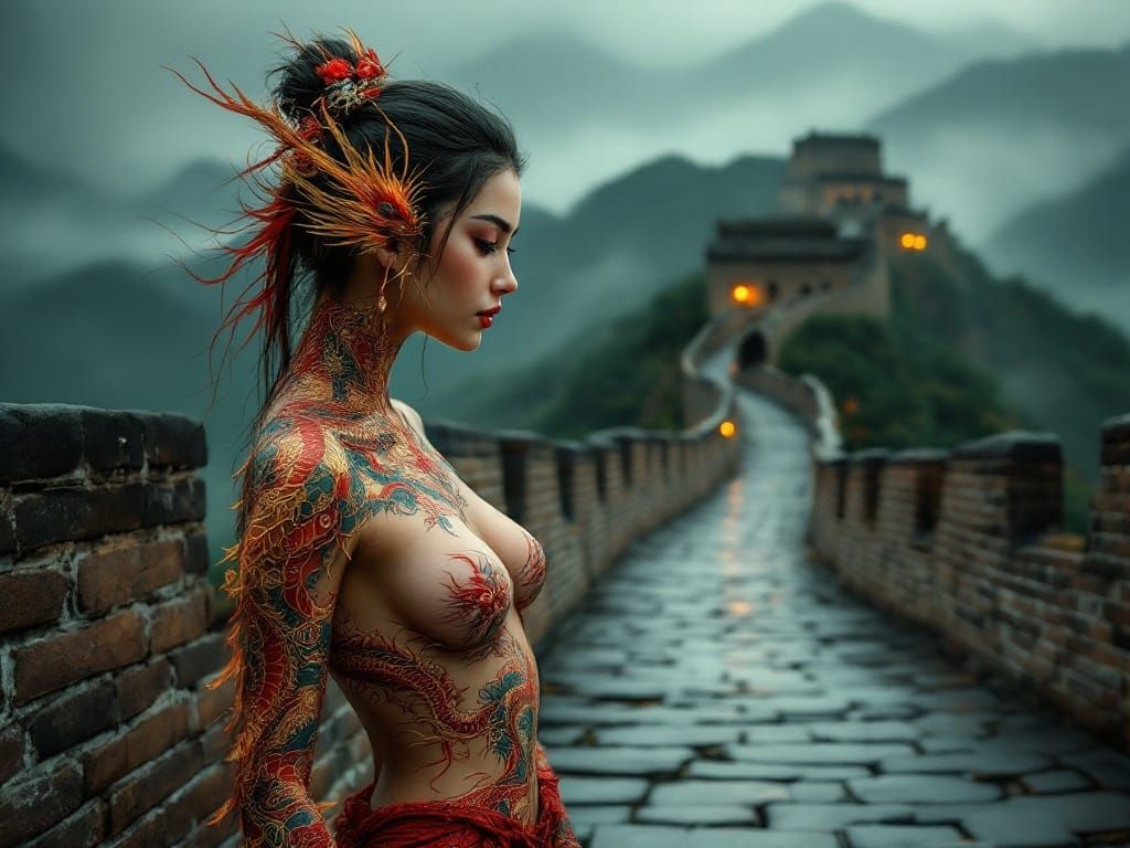 Chinese Dragon Goddess of the Great Wall