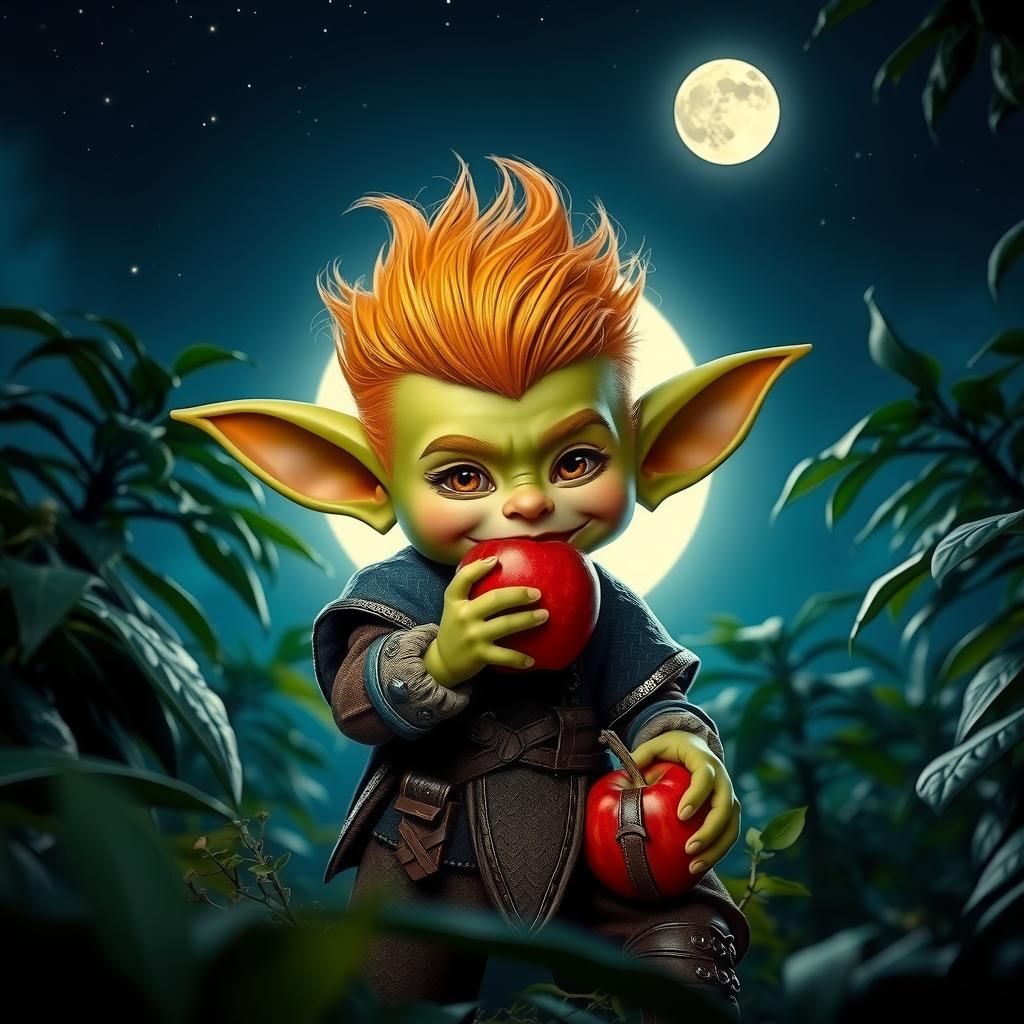 Hobgoblin's Midnight Snack: A 3D Rendered Fantasy