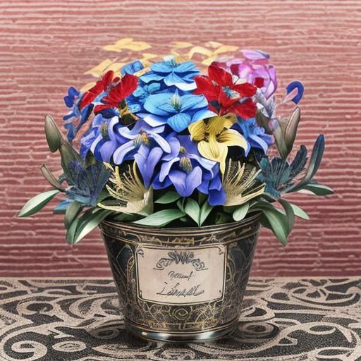 Kaleidoscopic Floral Symmetry in Vibrant Colors