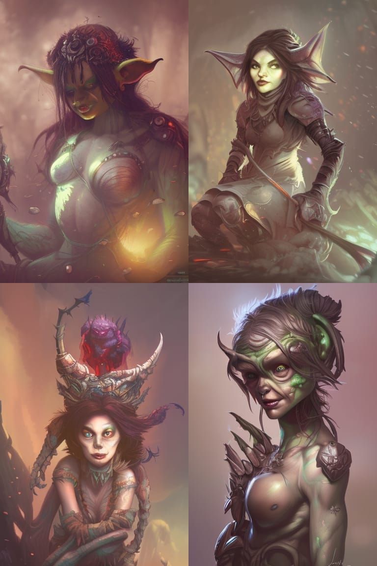 Dark Fantasy Witch Portrait in Hyperdetailed Style